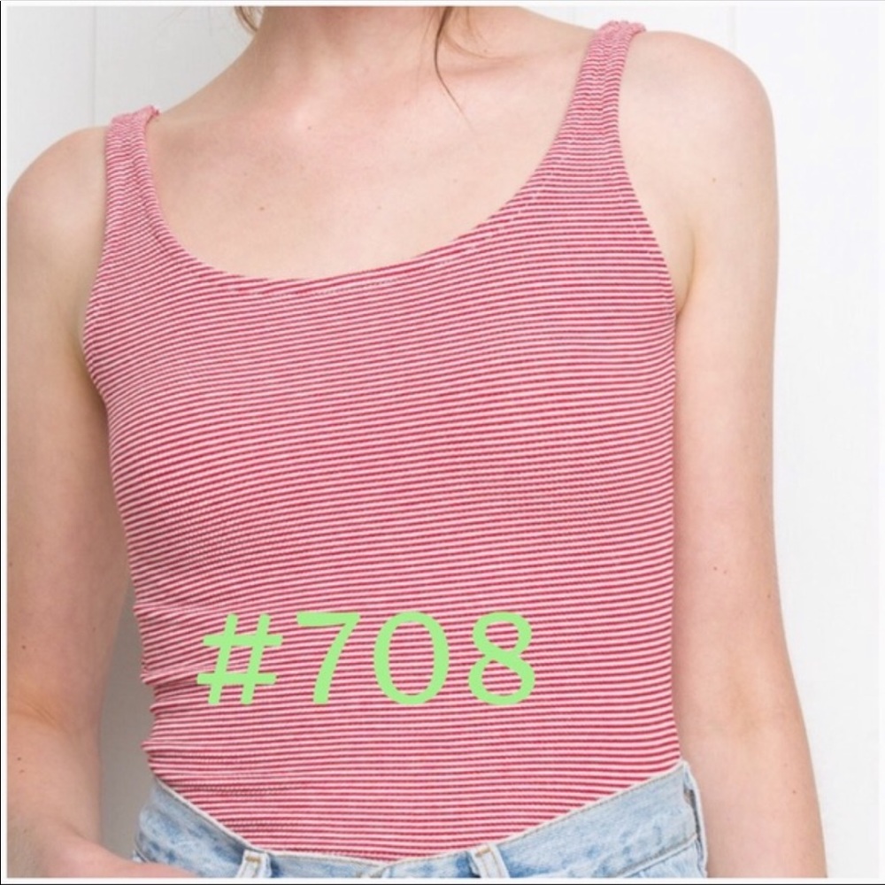 BM Red Stripes Bonnie Tank NWT